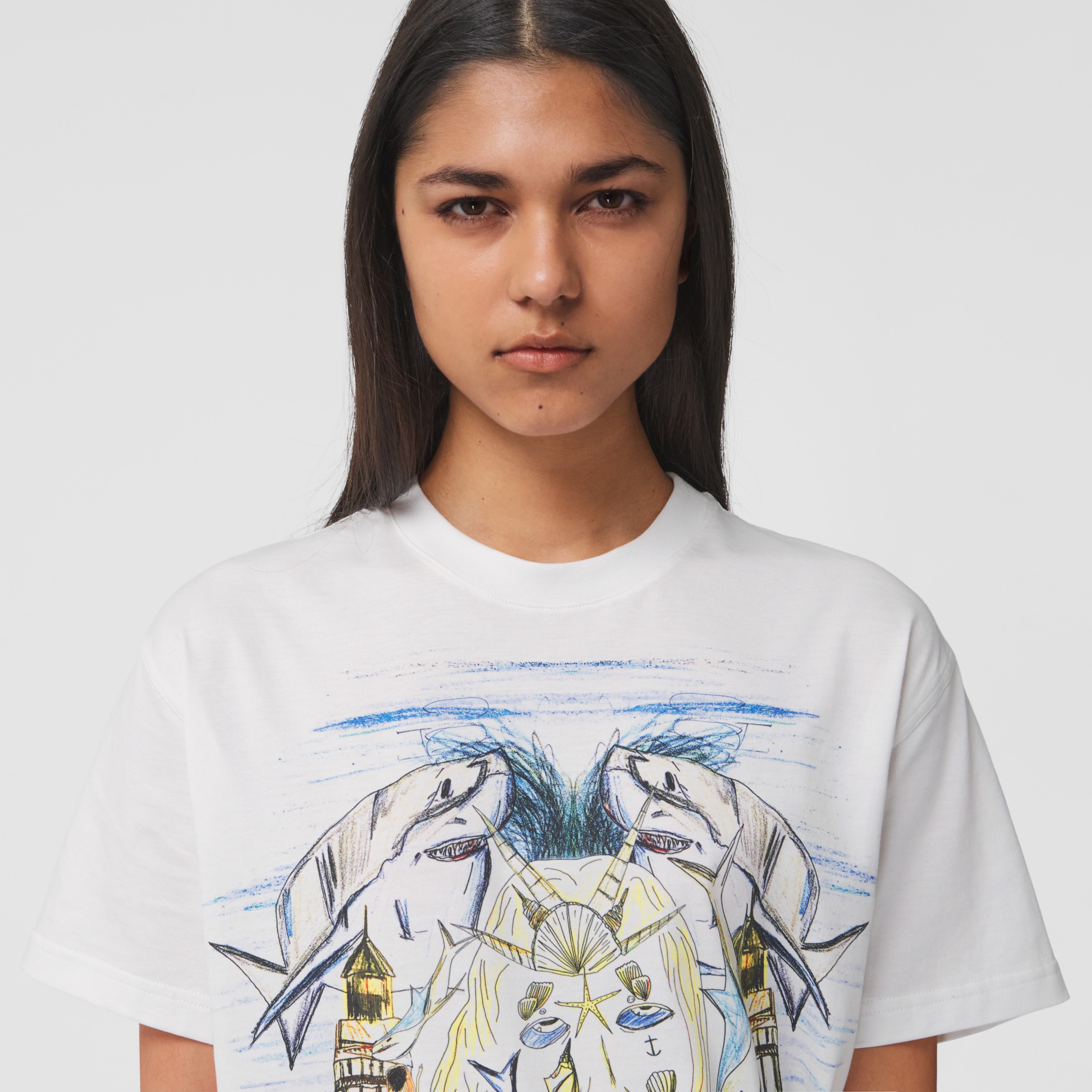 sketch print t shirt