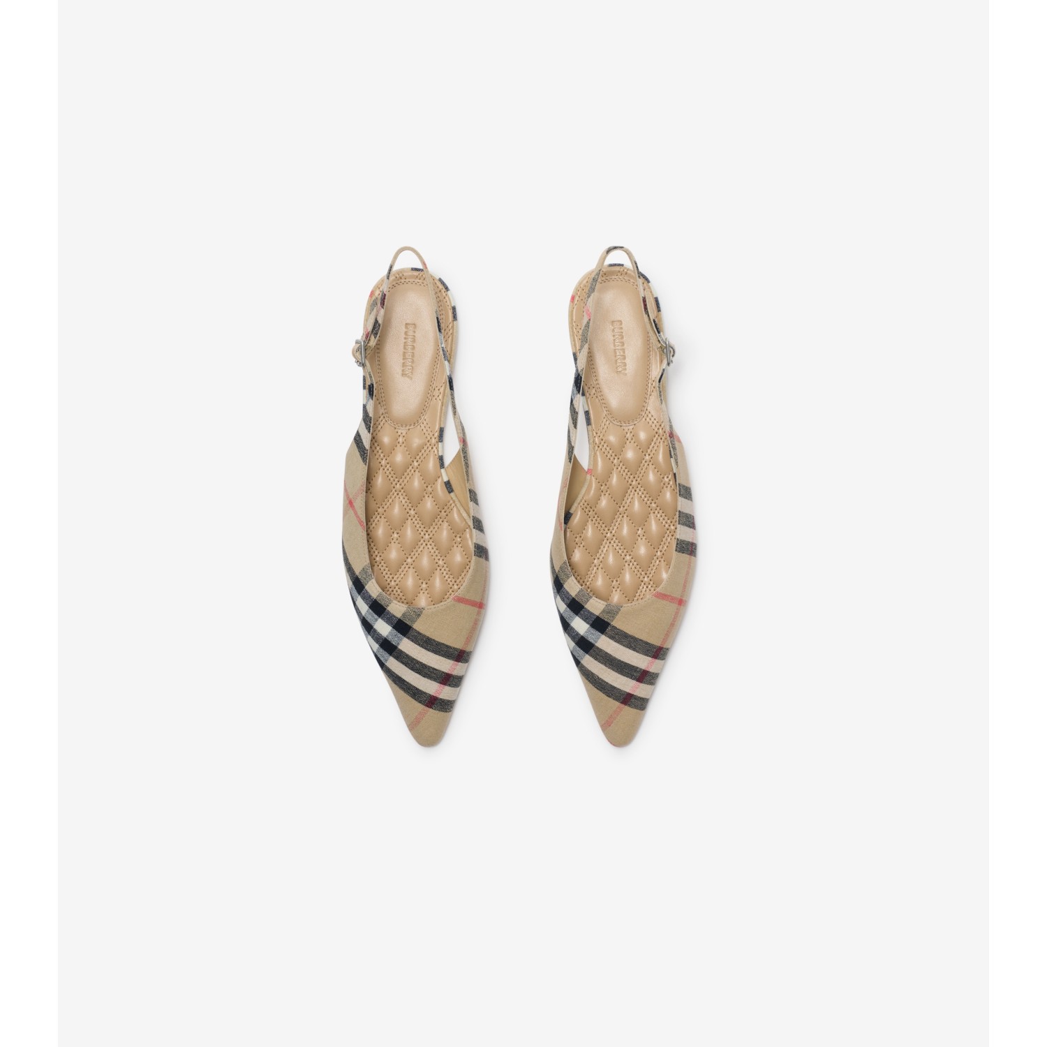 Check Dame Slingback Ballerinas​ - thumbnail 4