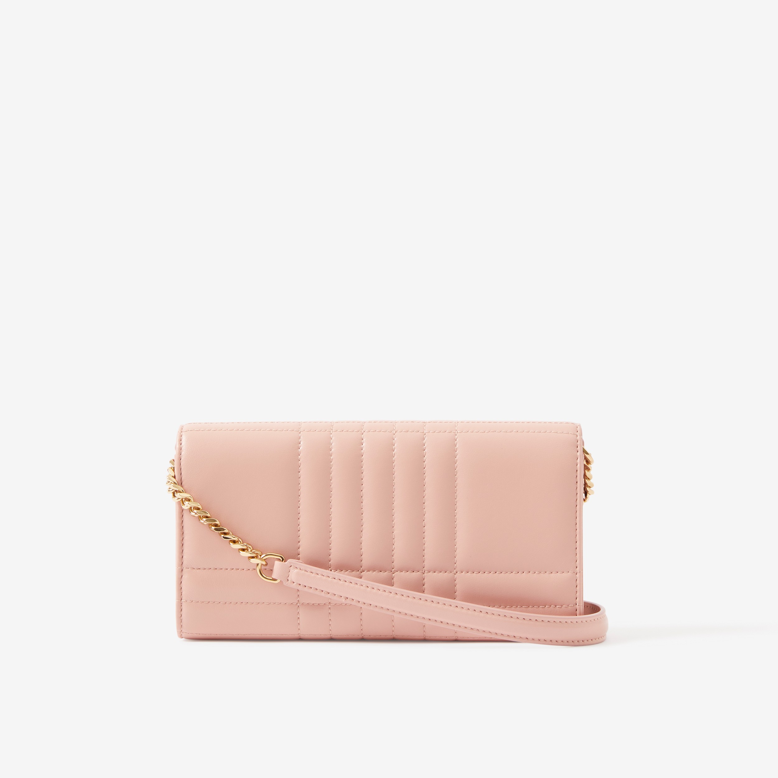 Lola Wallet with Detachable Strap in Dusky Pink - Women | Burberry® Official - 3