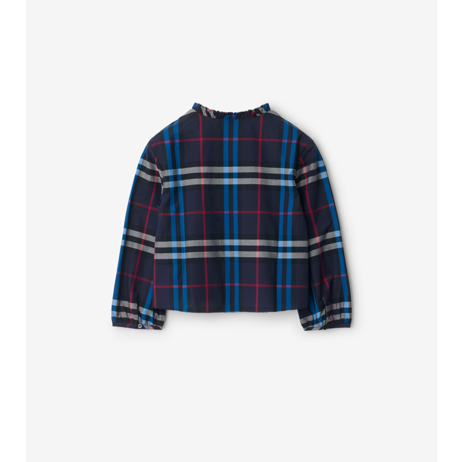 Check Cotton Poplin Top
