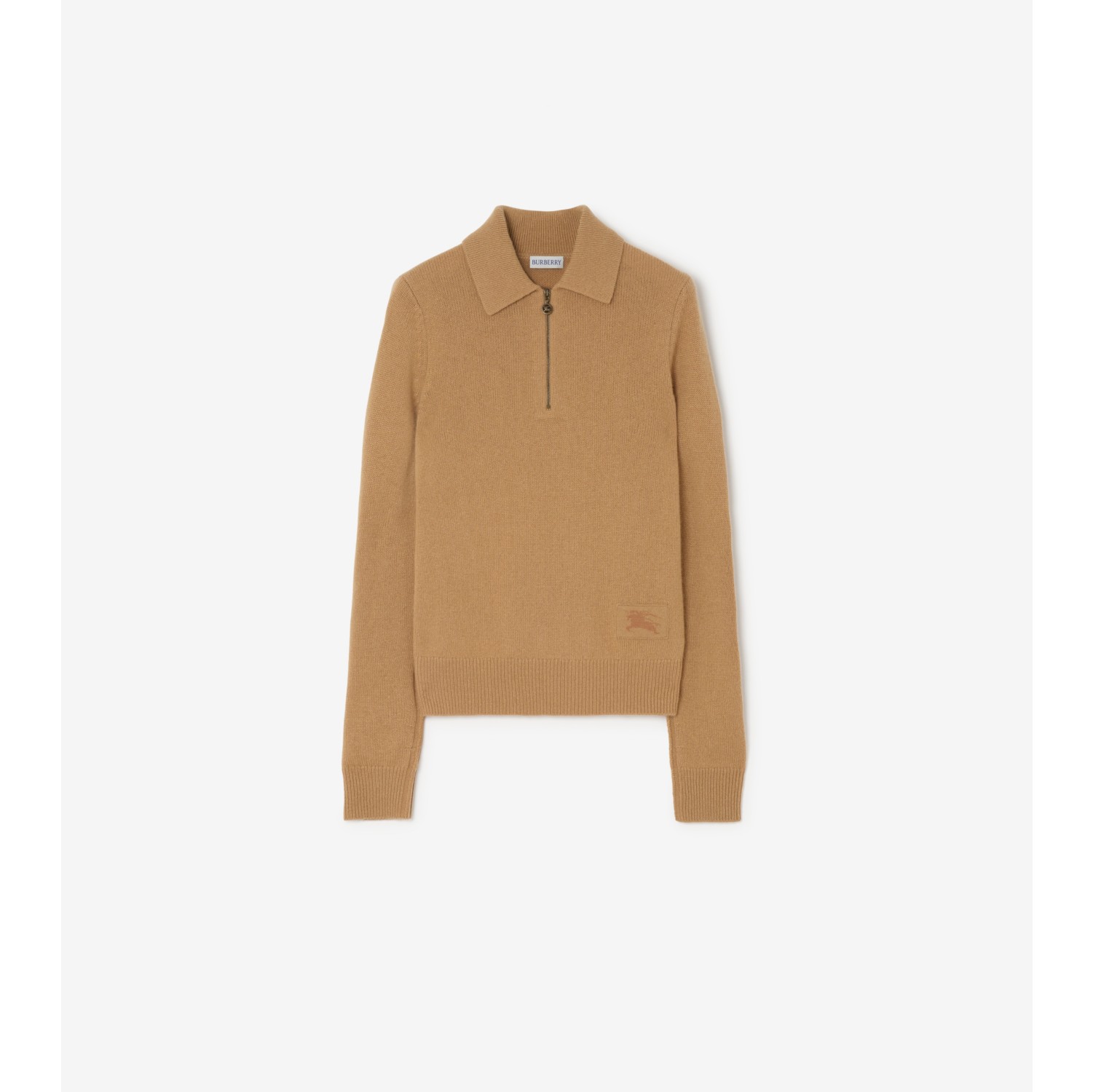 Long-sleeve Cashmere Polo Shirt