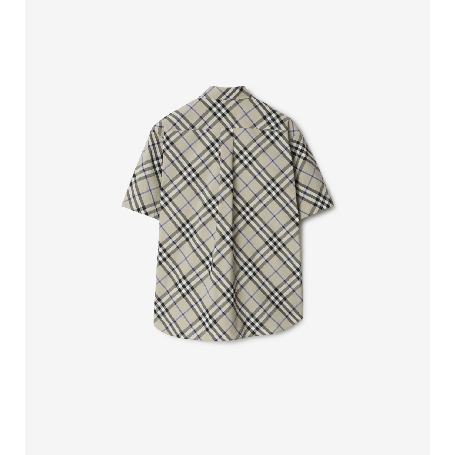 Burberry grey check shirt best sale