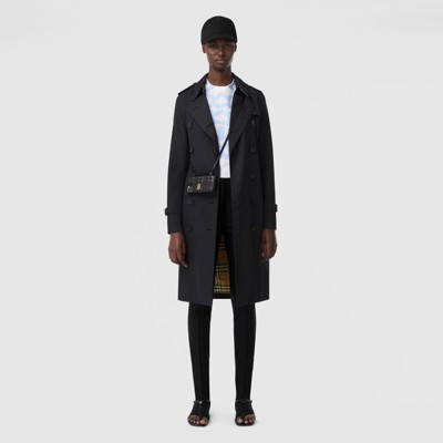 The Long Kensington Heritage Trench Coat in Midnight - Women | Burberry ...