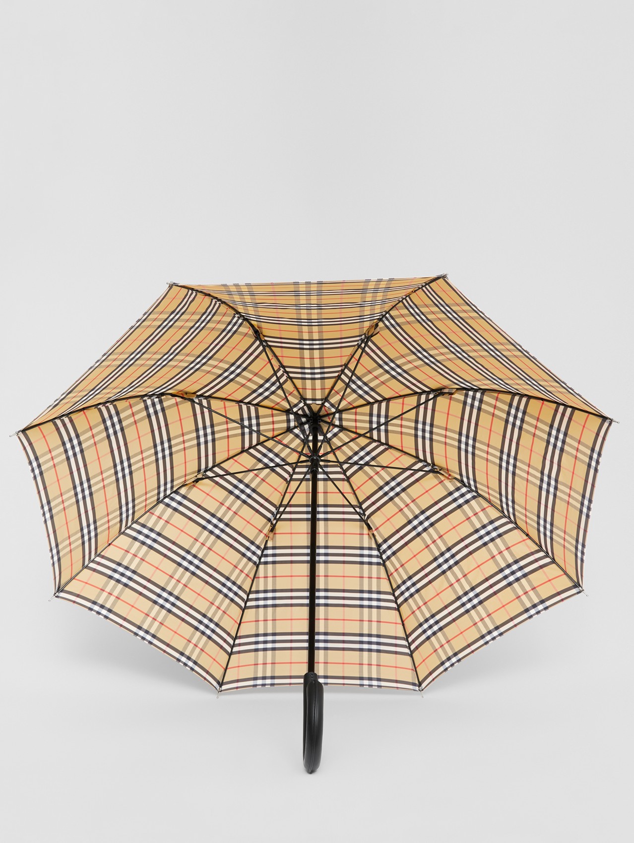 Guarda-chuva em Vintage Check in Bege