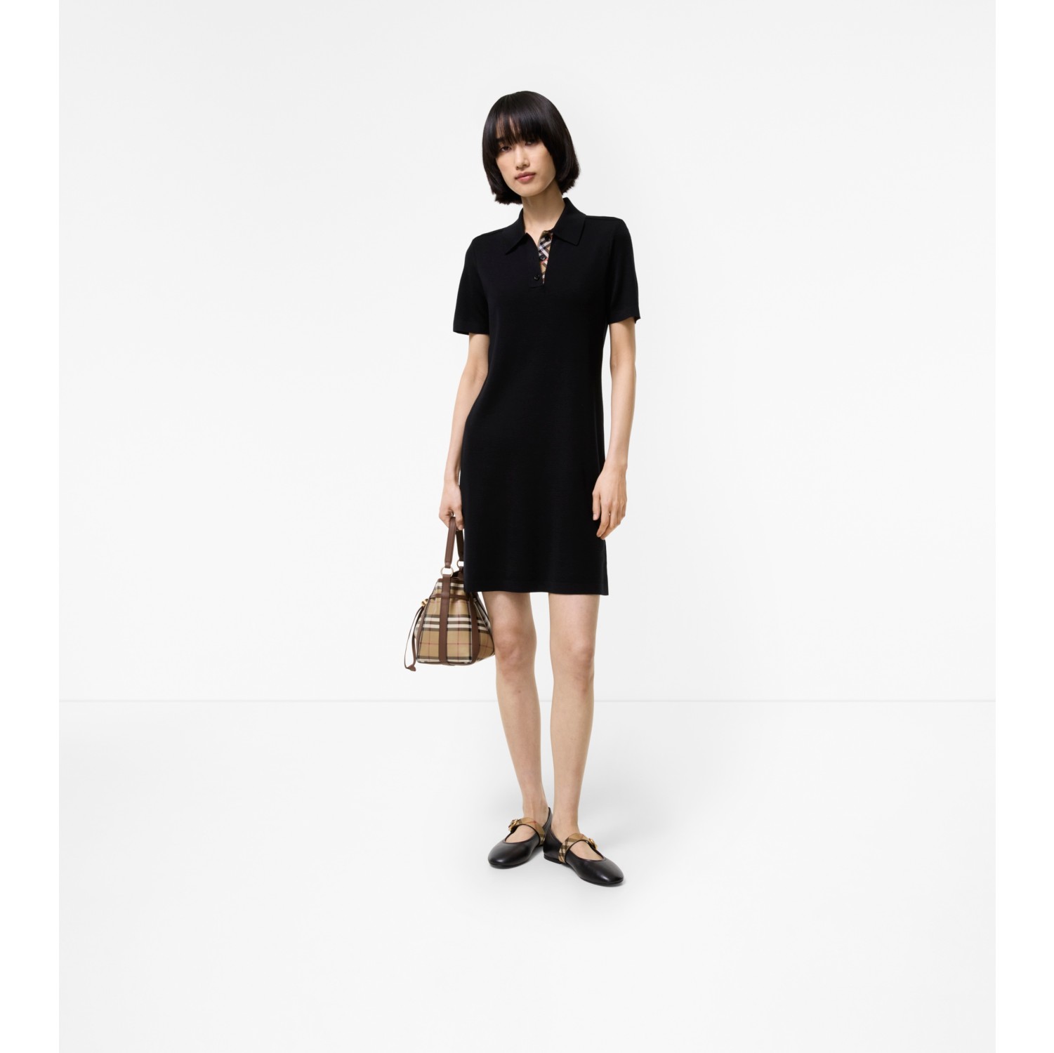Wool Polo Shirt Dress