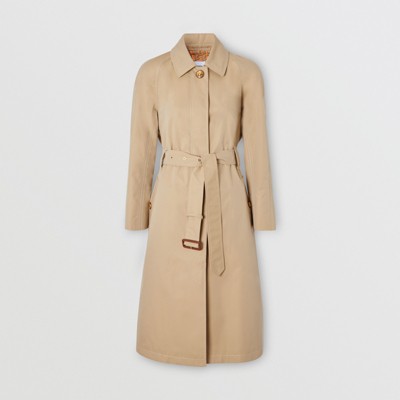 tropical gabardine belted car coat