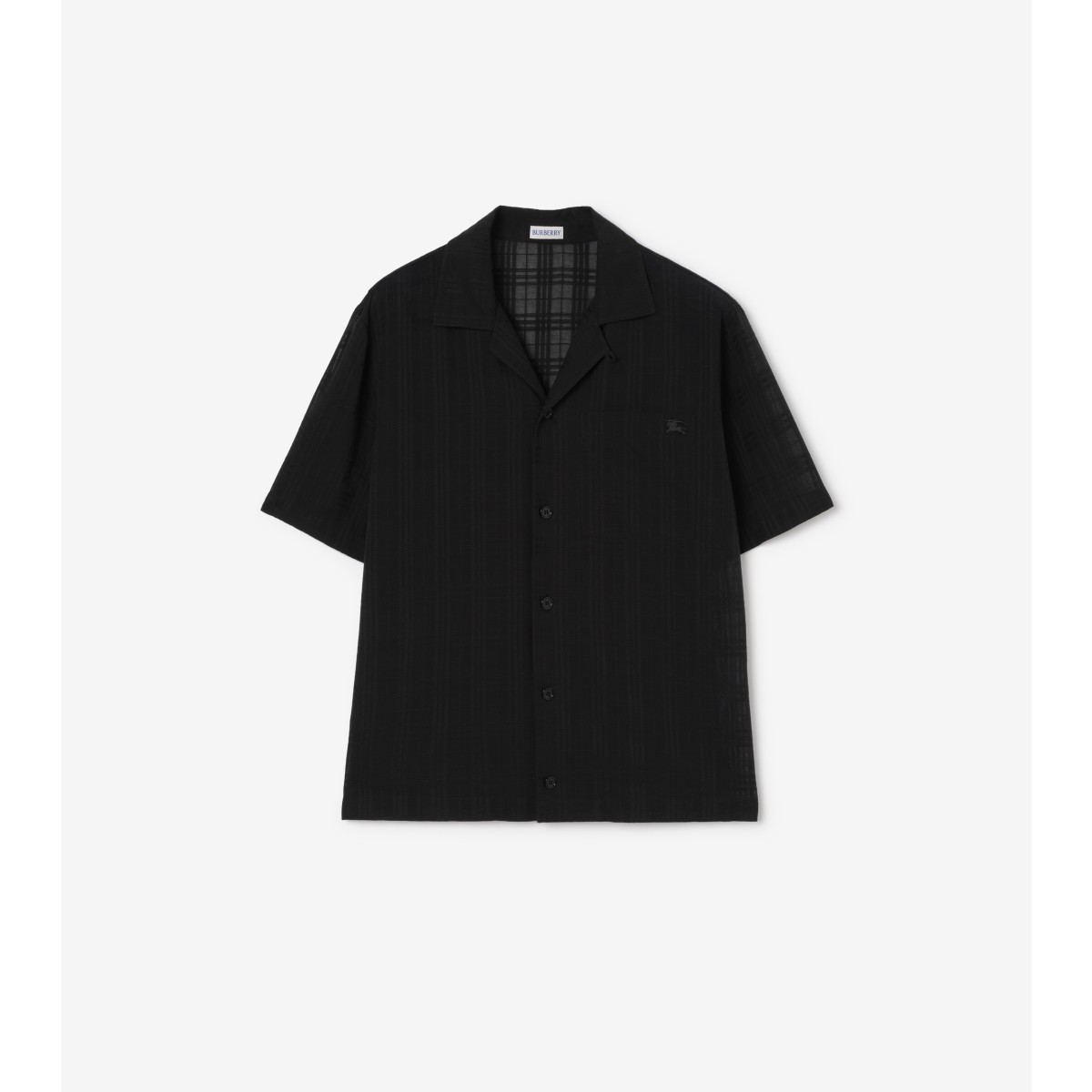  Check Relaxed Fit Cotton Voile Shirt