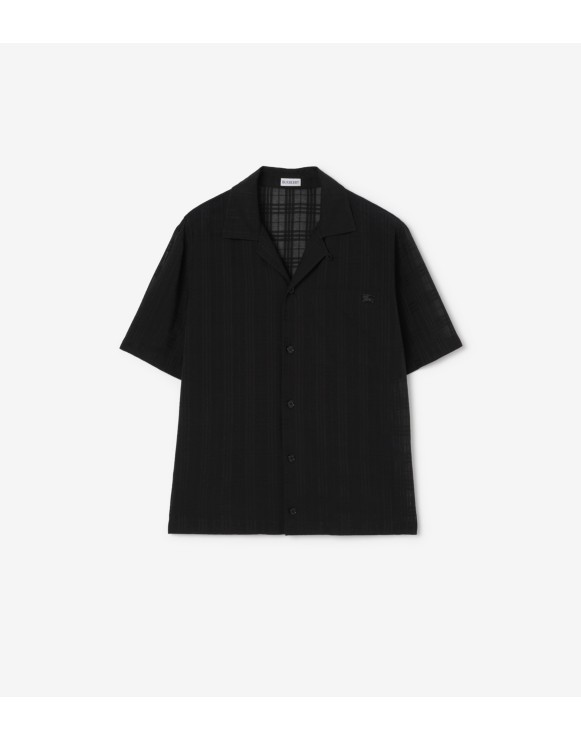 Chemise casual en voile de coton Check