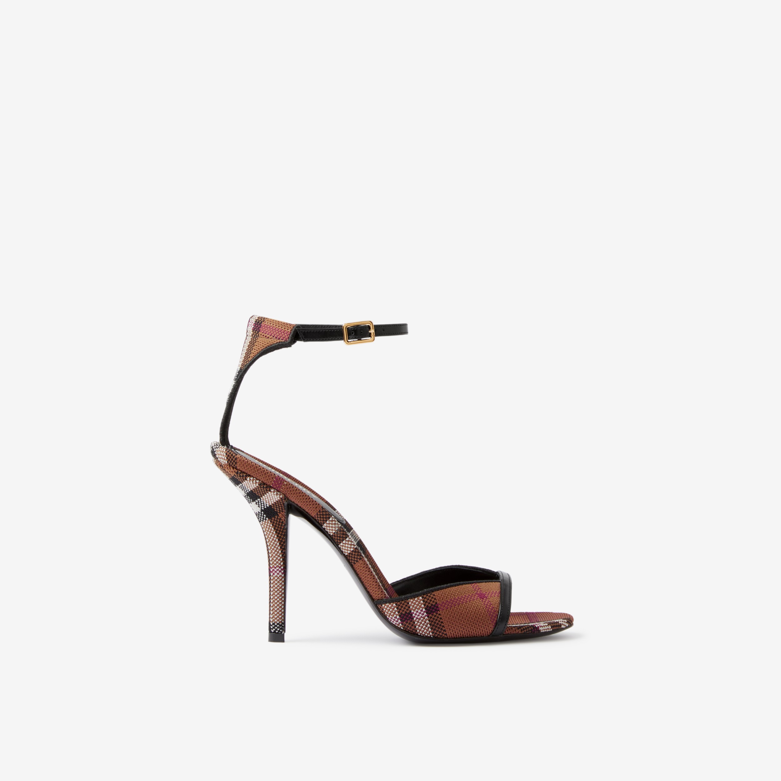 Aprender acerca 104+ imagen burberry high heel sandals - Viaterra.mx
