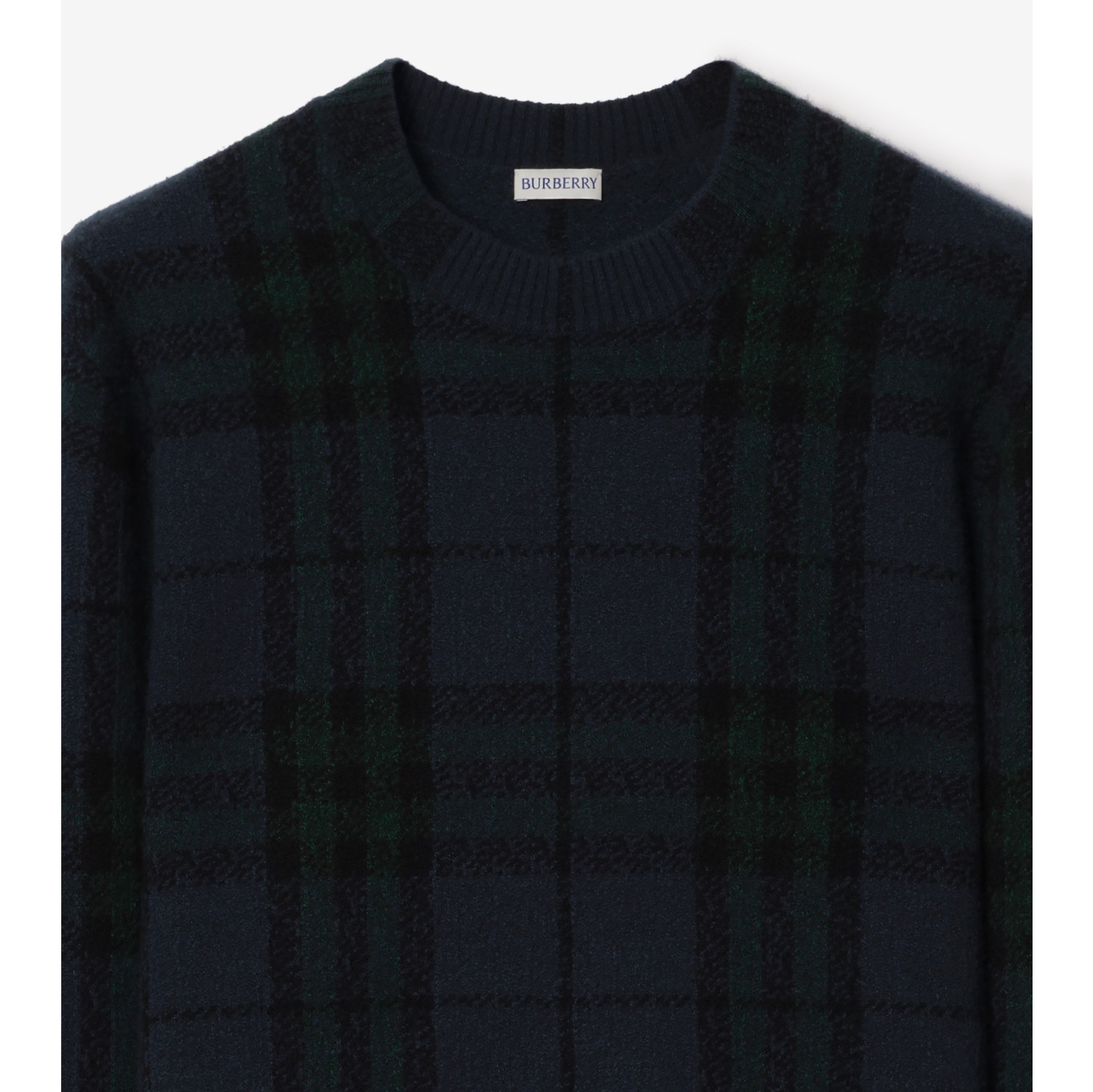 Check Cashmere Sweater