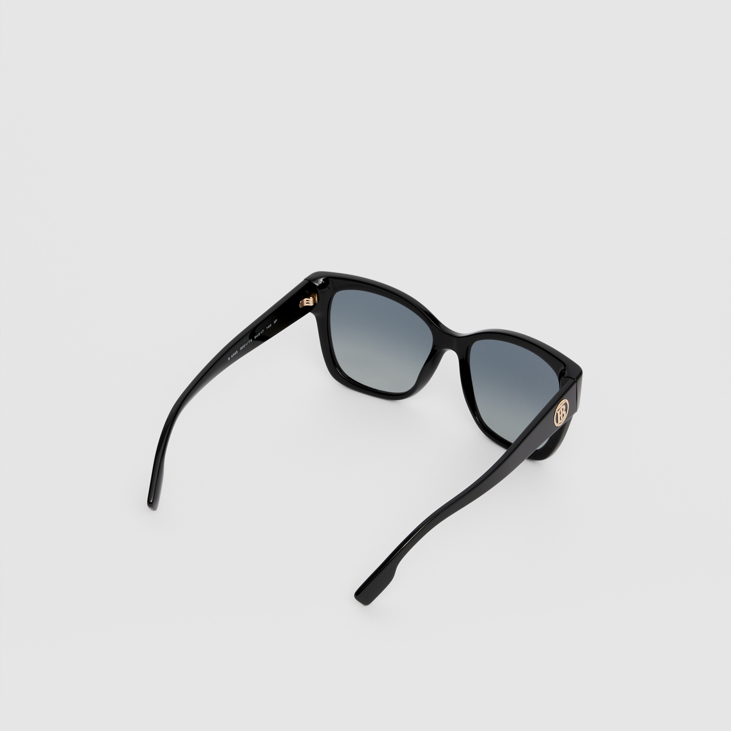 Monogram Motif Square Frame Sunglasses in Black - Women | Burberry® Official