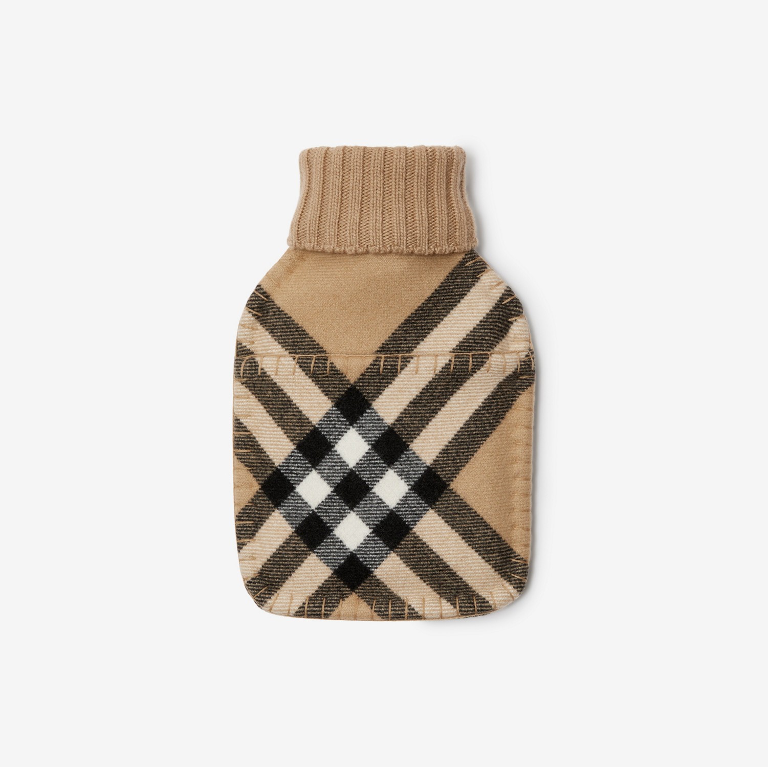 Check Cashmere Wool Hot Water Bottle in Archive Beige | Burberry® Official
