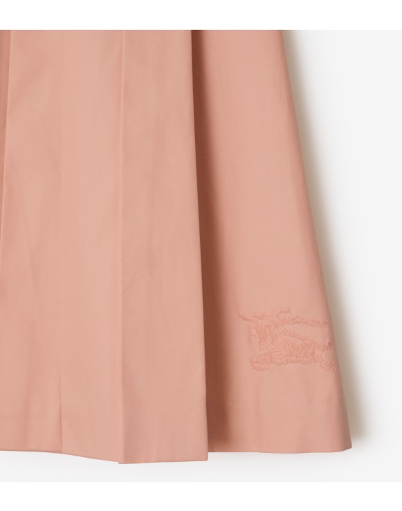 Pleated Cotton Skirt