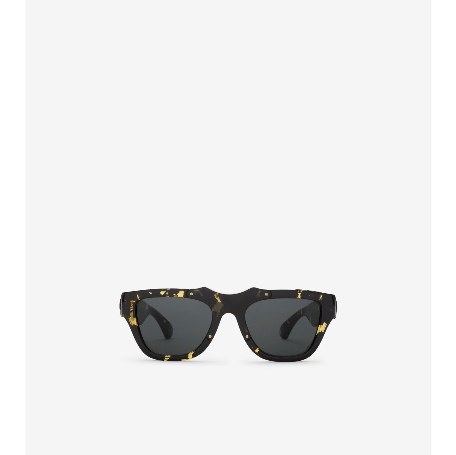 Shield Moulded Sunglasses in Tortoiseshell Burberry Official