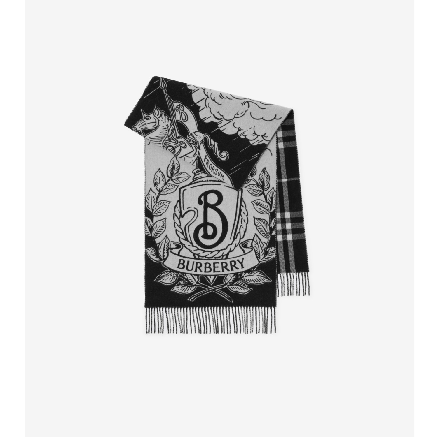 Wide Reversible Stormy Knight Scarf