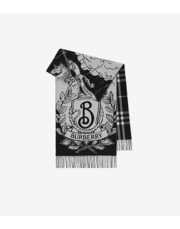 Wide Reversible Stormy Knight Scarf