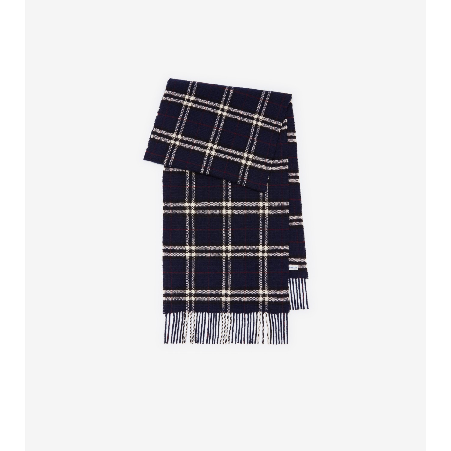 Check Wool Cashmere Scarf