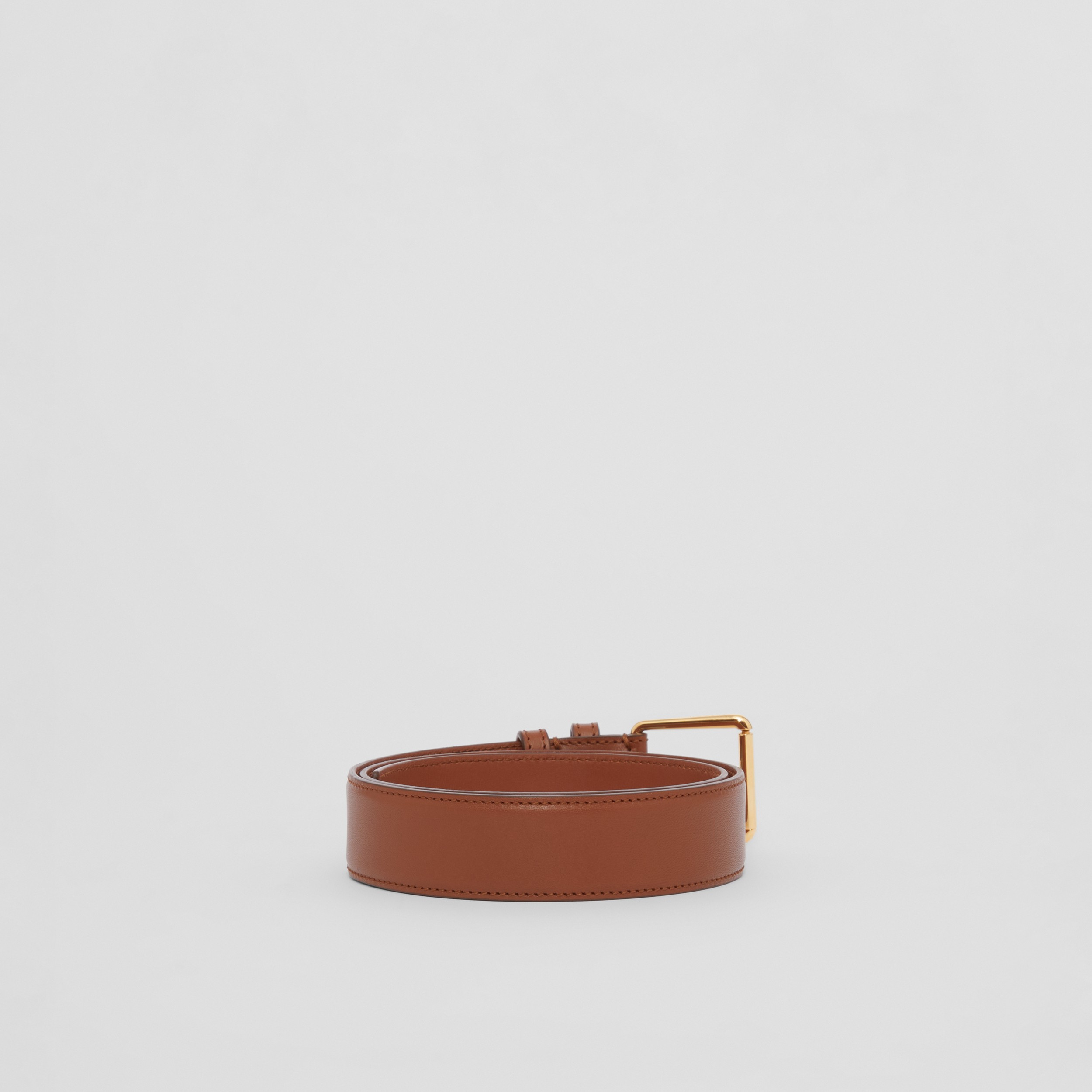 Leather TB Belt in Tan - Women | Burberry® Official - 4