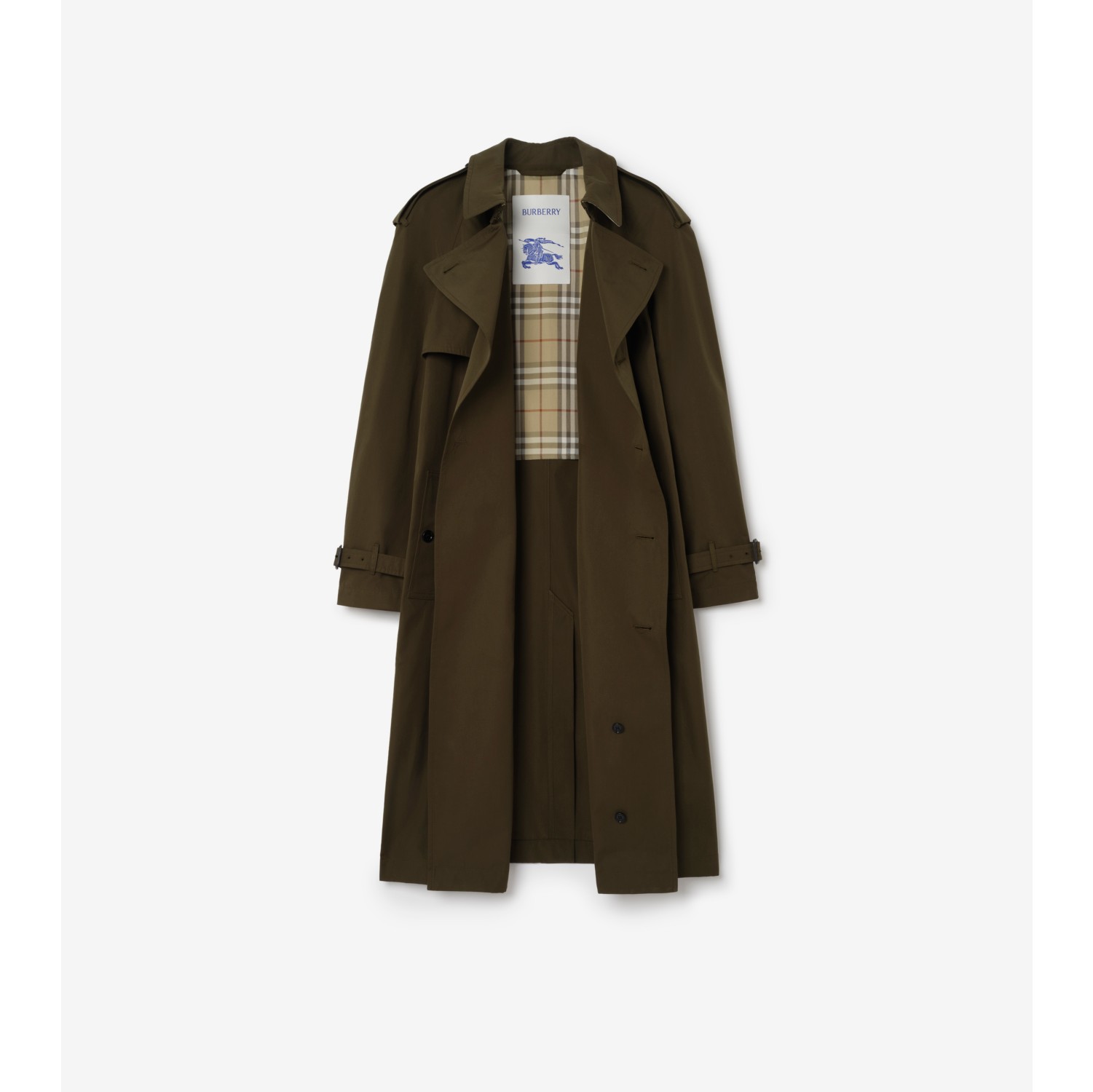 Long Lightweight Cotton Trench Coat