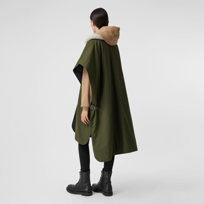 burberry poncho womens