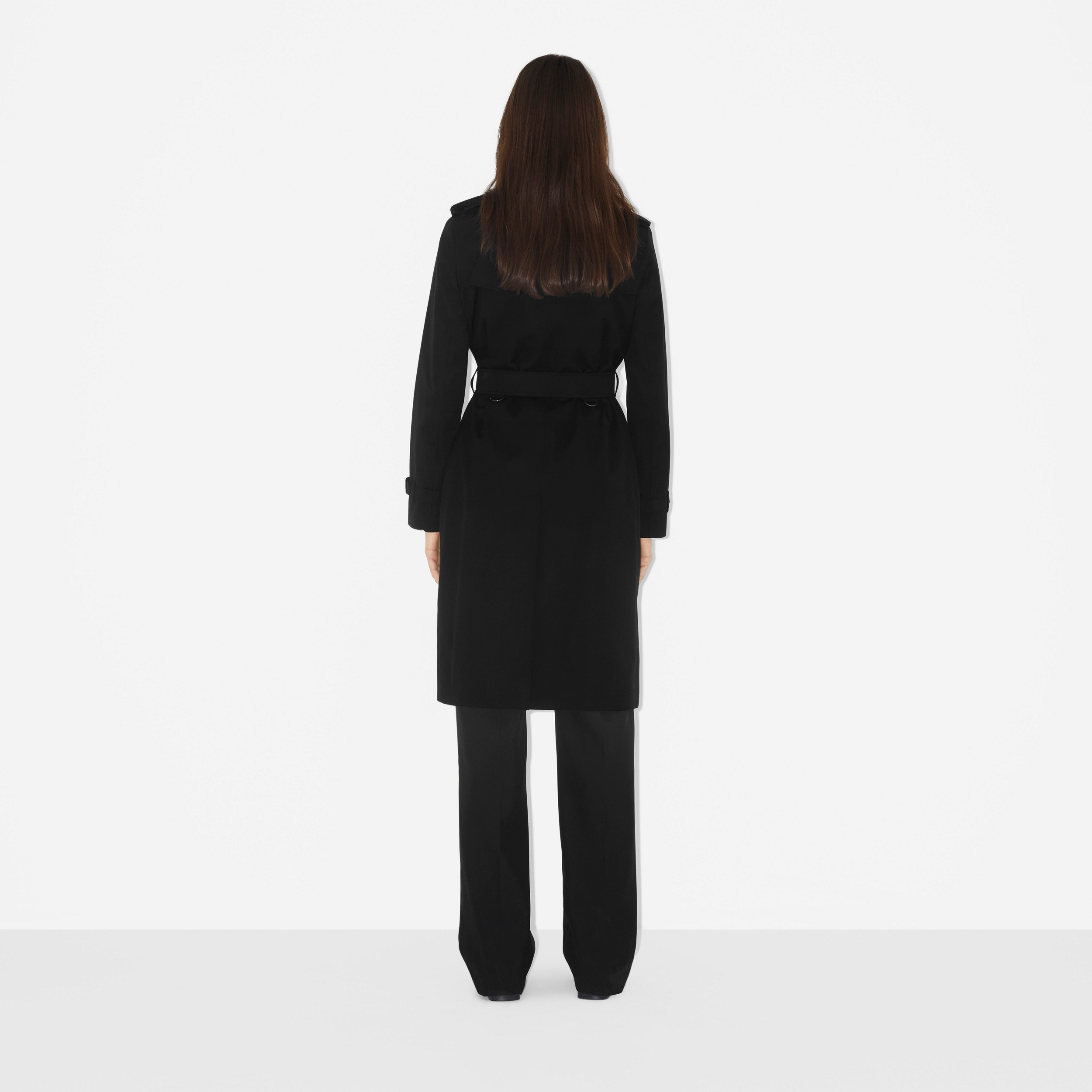 Trench coat Heritage largo de corte Kensington (Negro) - Mujer | Burberry® oficial - 4