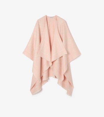 Check Wool Cashmere Cape Compact ®