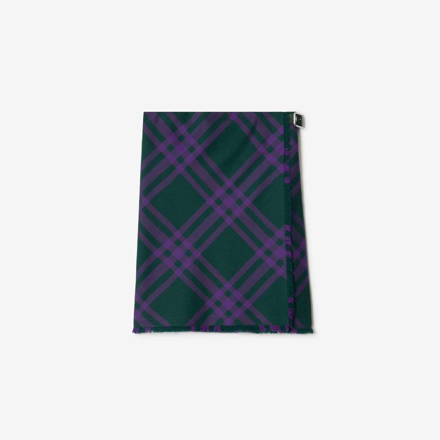 Kilt in lana Check (Deep Royal) - Donna | Sito ufficiale Burberry®