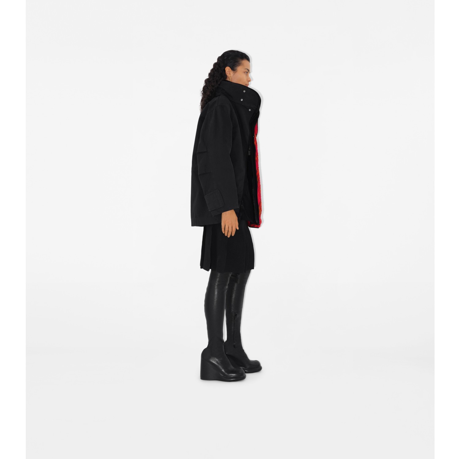 Parka in cotone con imbottitura staccabile