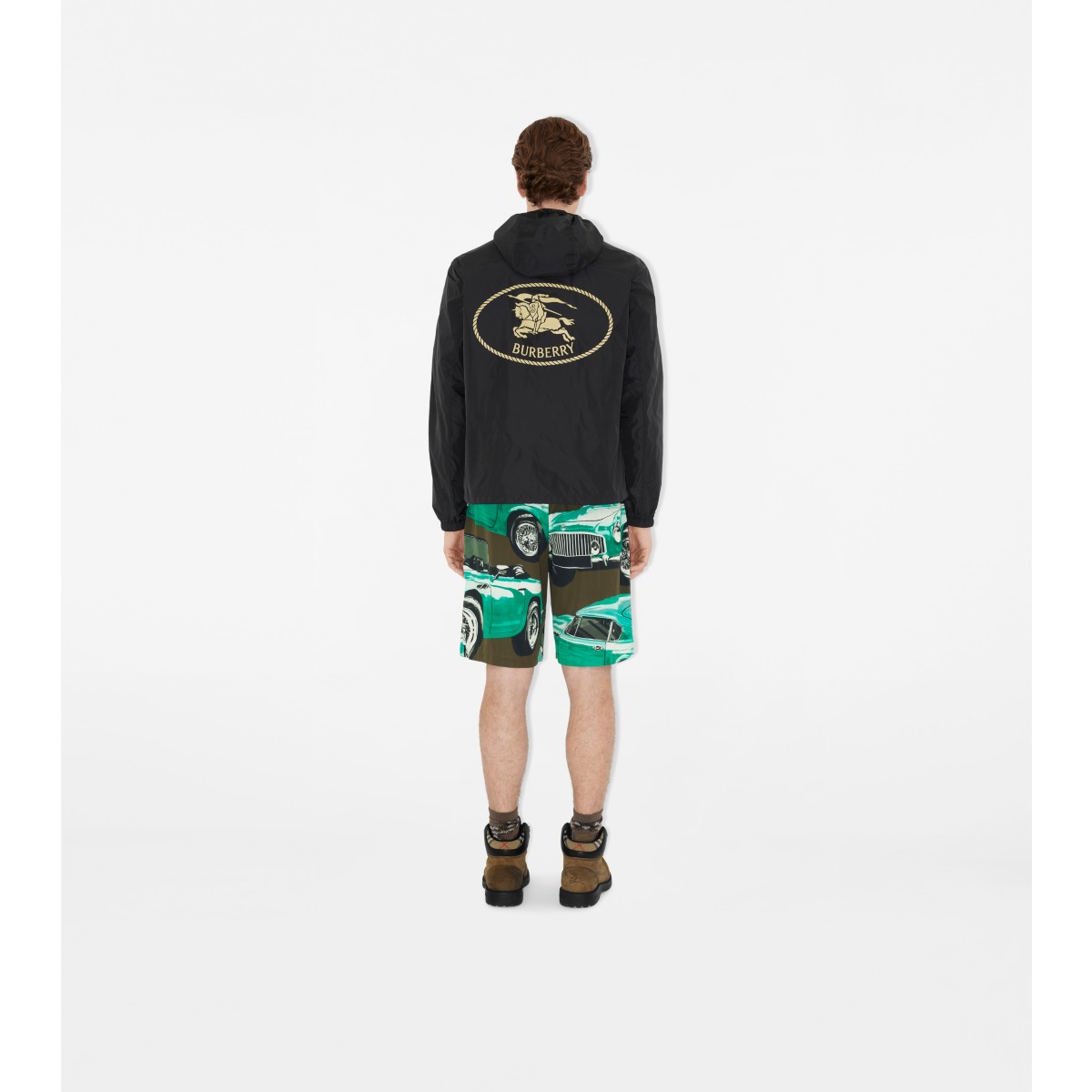 Printed Nylon Newport Hooded Jacket