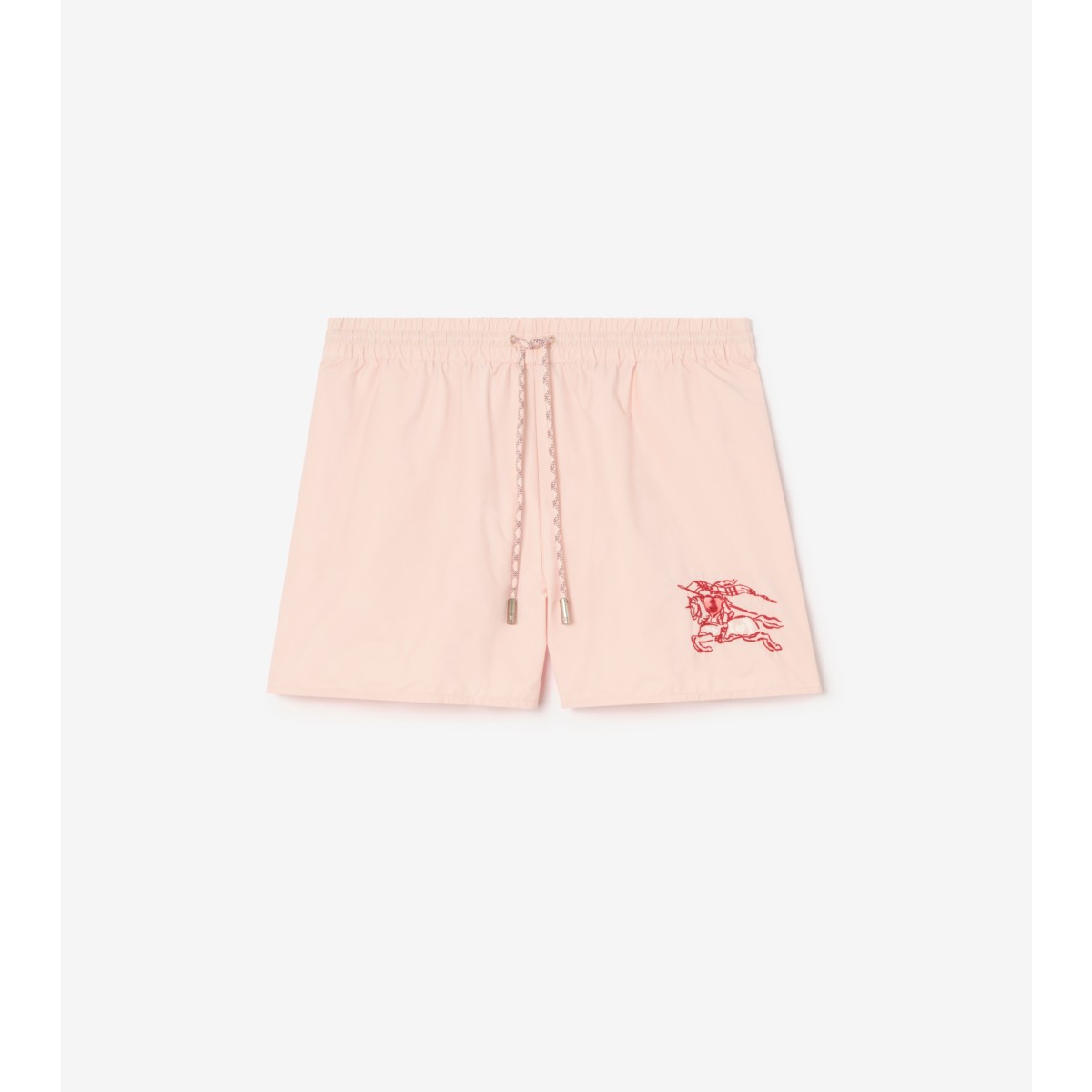  Embroidered Heart Knight Stretch Nylon Shorts