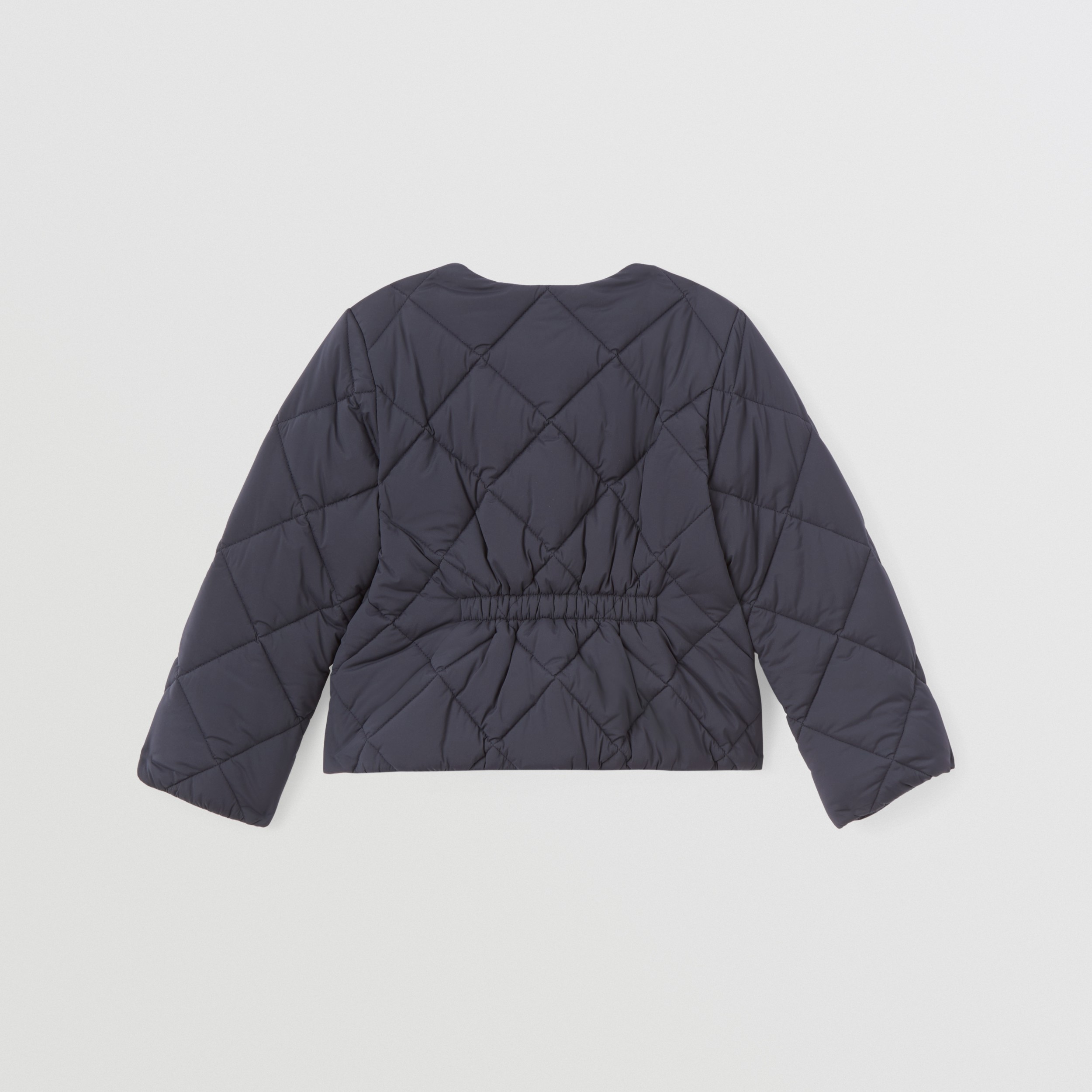 Logo Appliqué Diamond Quilted Stretch Nylon Jacket in Midnight - Children | Burberry® Official - 4