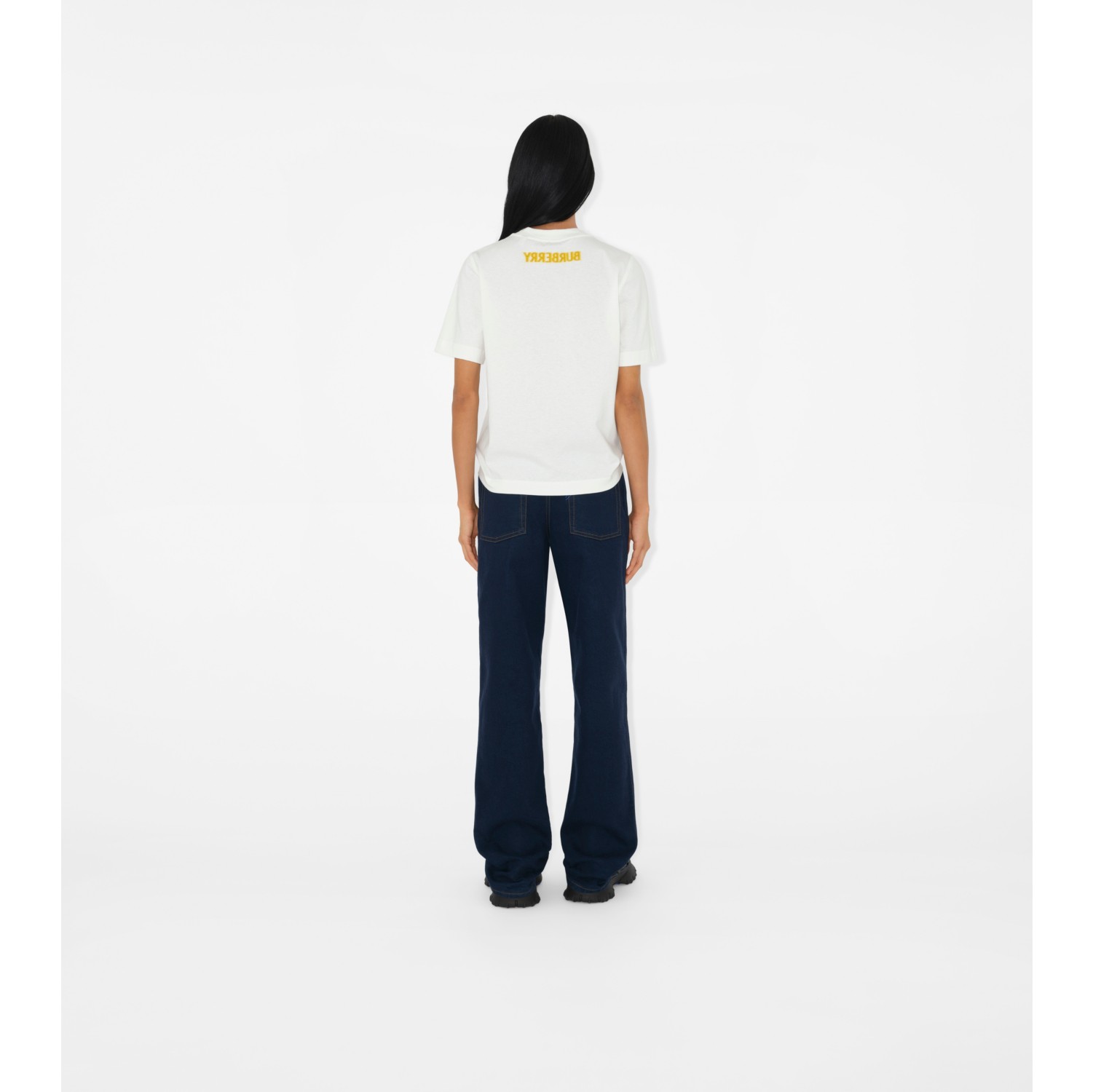EKD Cotton T-shirt in Salt - Women, Silk | Burberry® Official