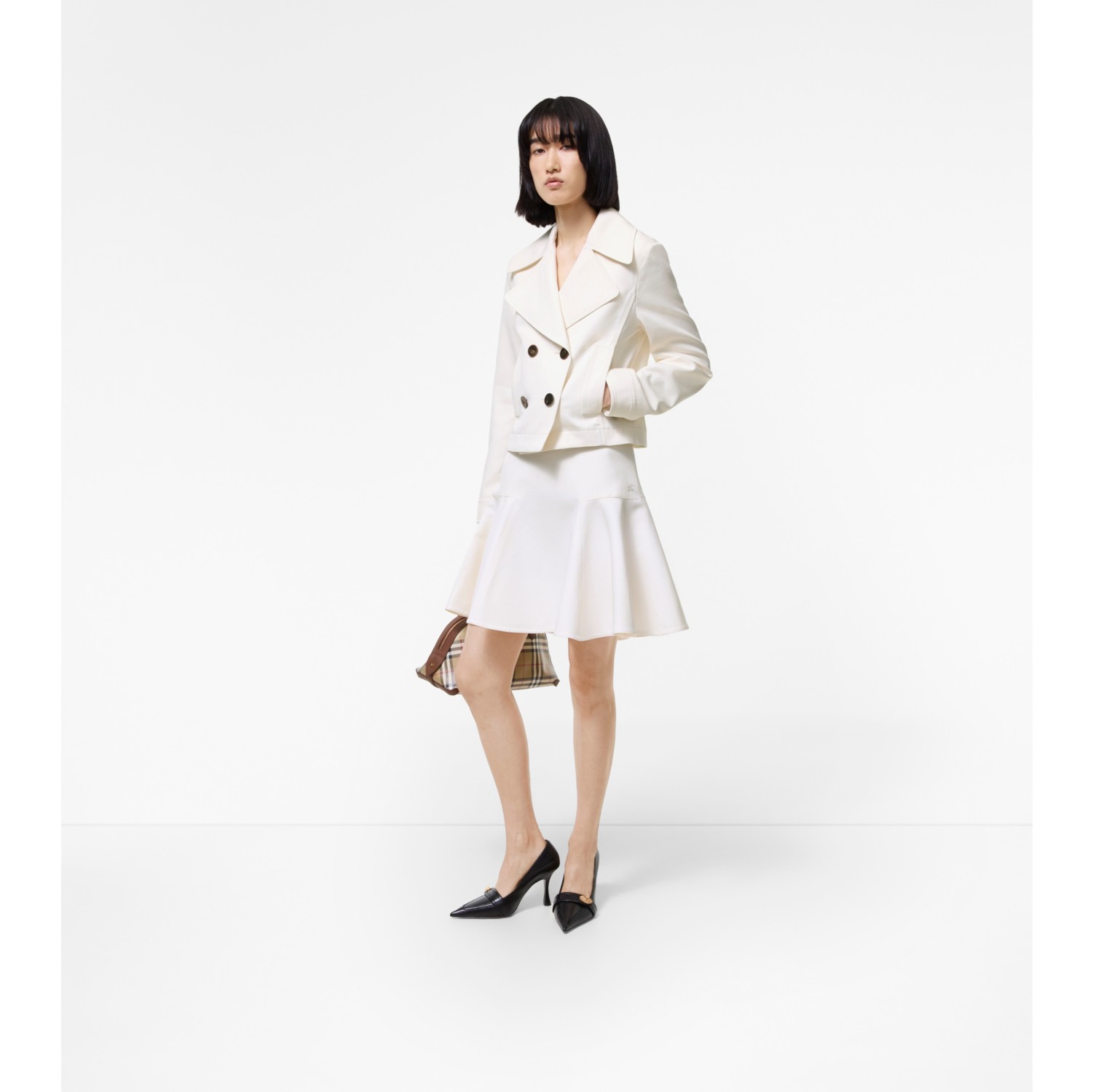 Fit-and-flare Cotton Mini Skirt