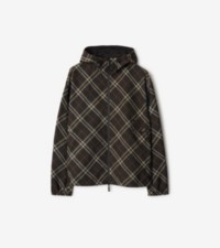 Reversible Check Hooded Jacket