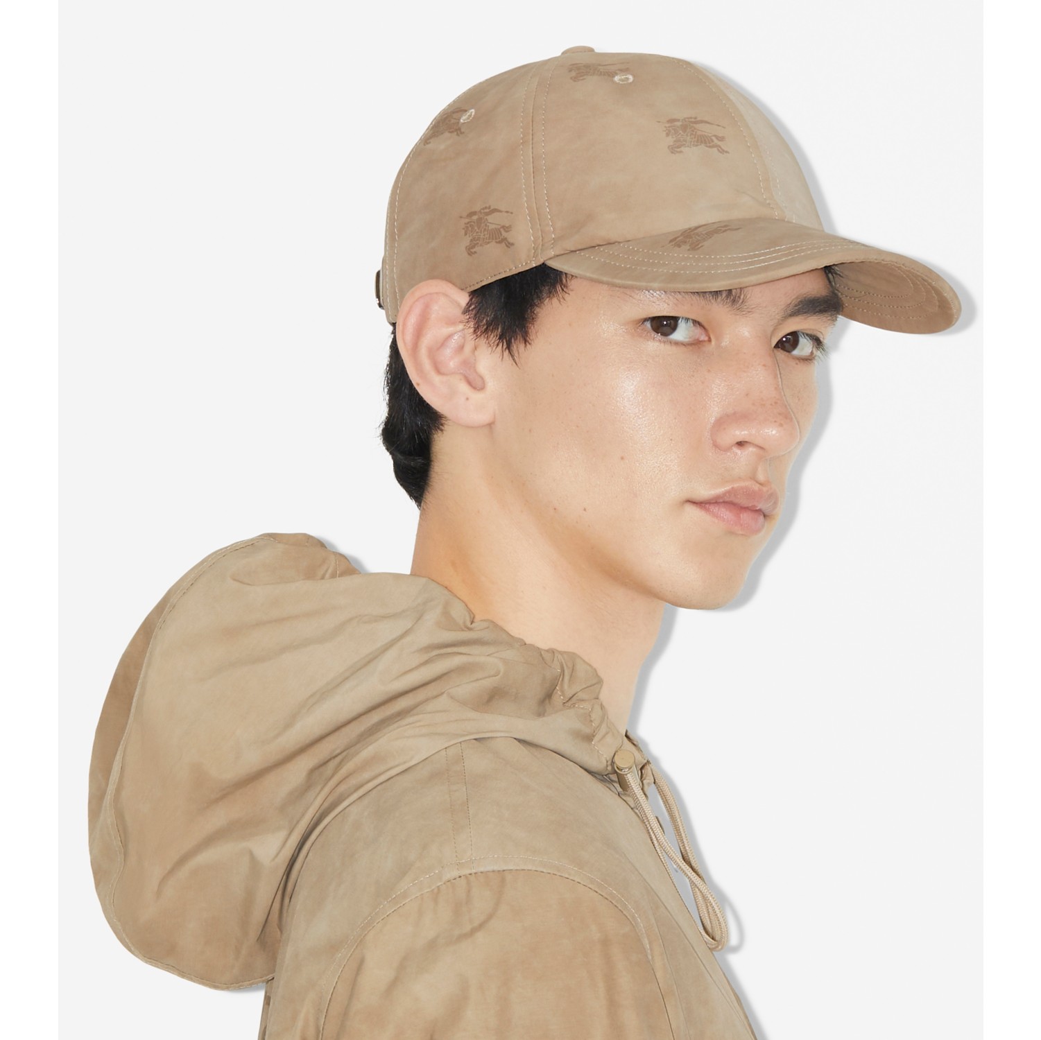 EKD Technical Cotton Baseball Cap in Soft Fawn Burberry® Official
