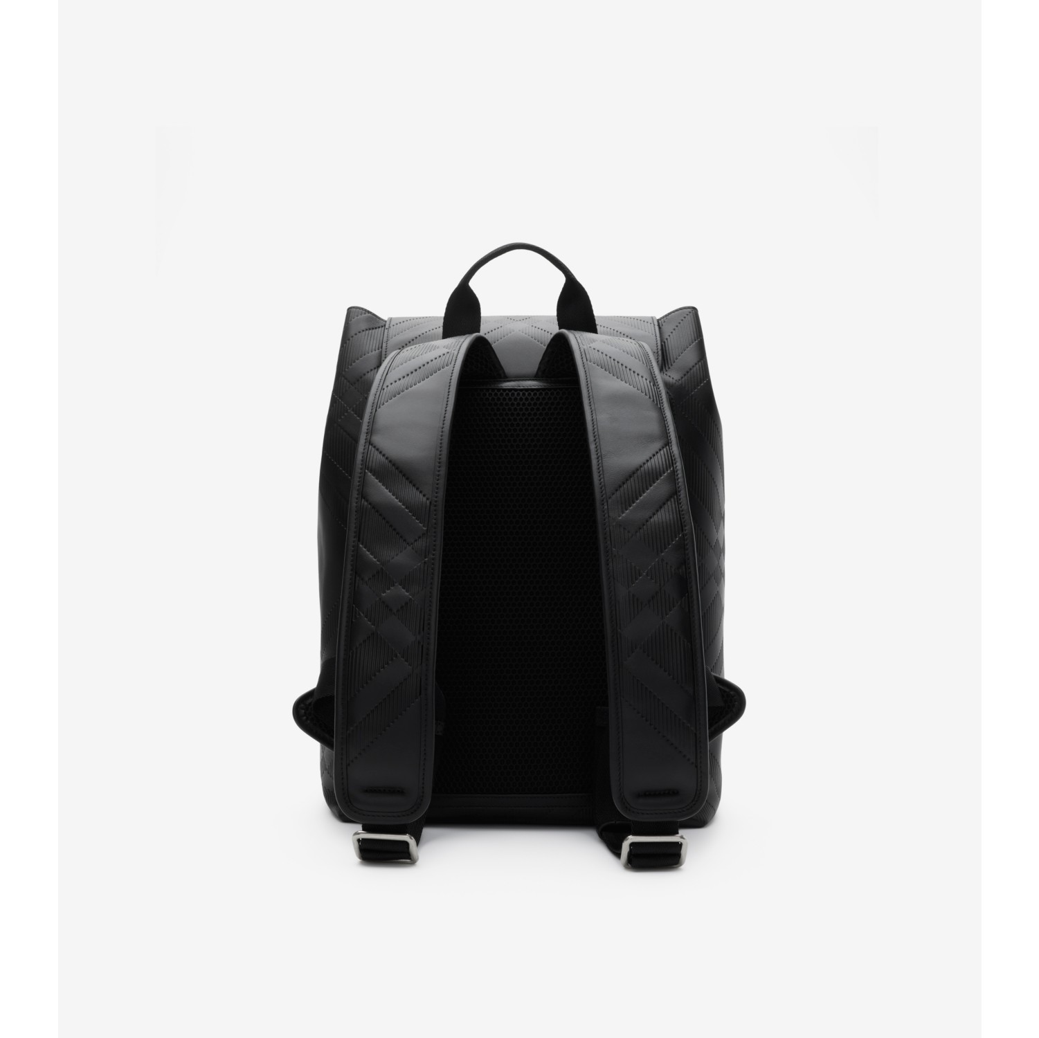 Embossed Check Backpack