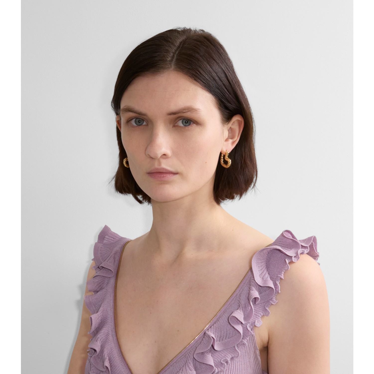 Heart Twisted Hoop Earrings in Gold - Women | Burberry® Official