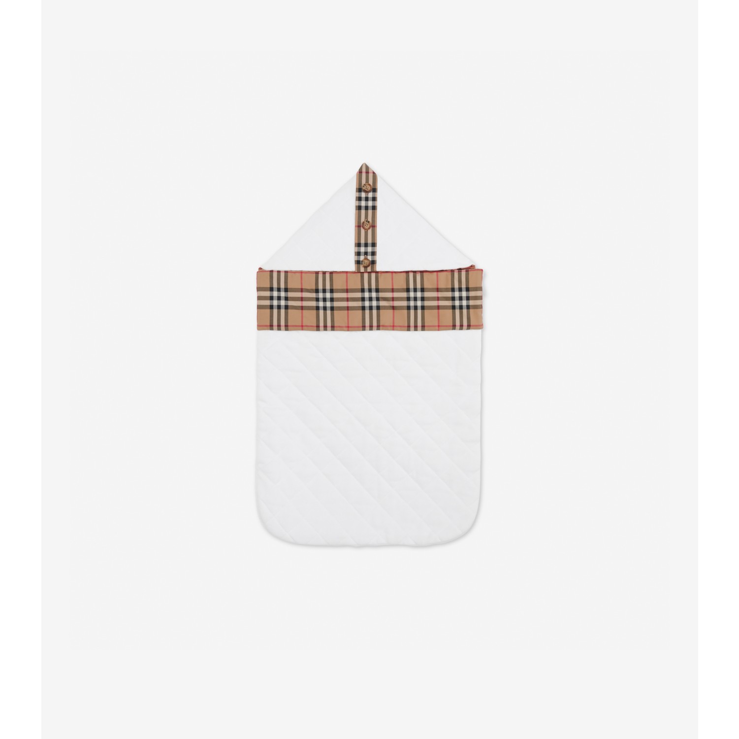 Vintage Check-lined Quilted Cotton Baby Nest in White - Children |  Burberry® Official