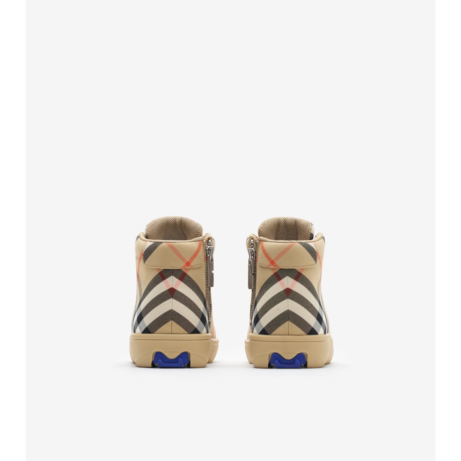 Check High-top Sneakers