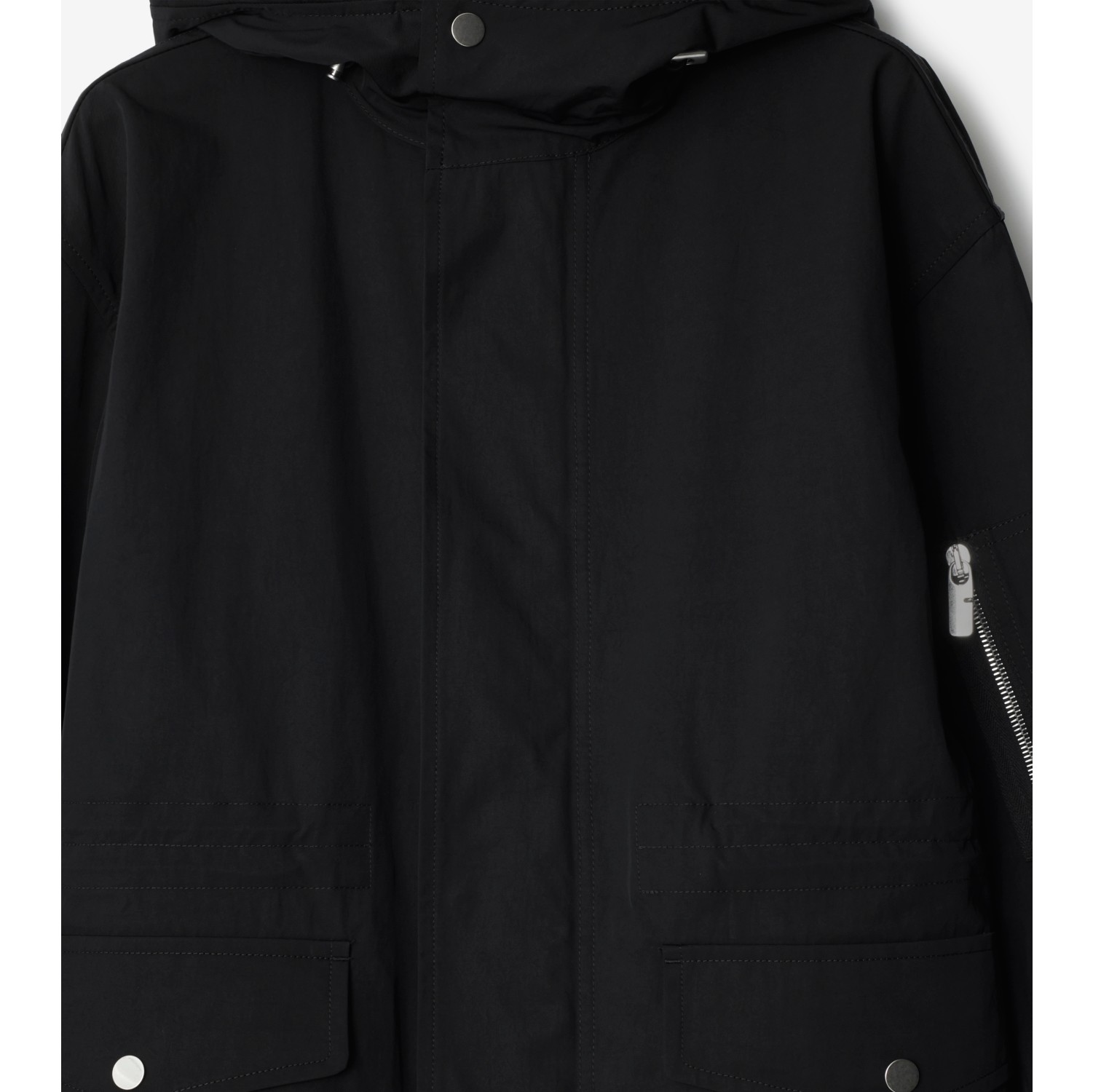 Kurzer Nylon-Baumwoll-Parka