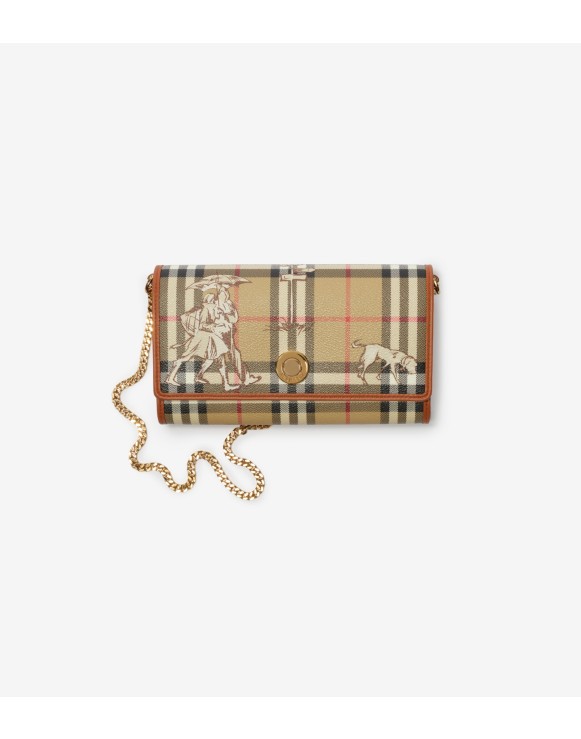 Check Mates Chain Strap Wallet