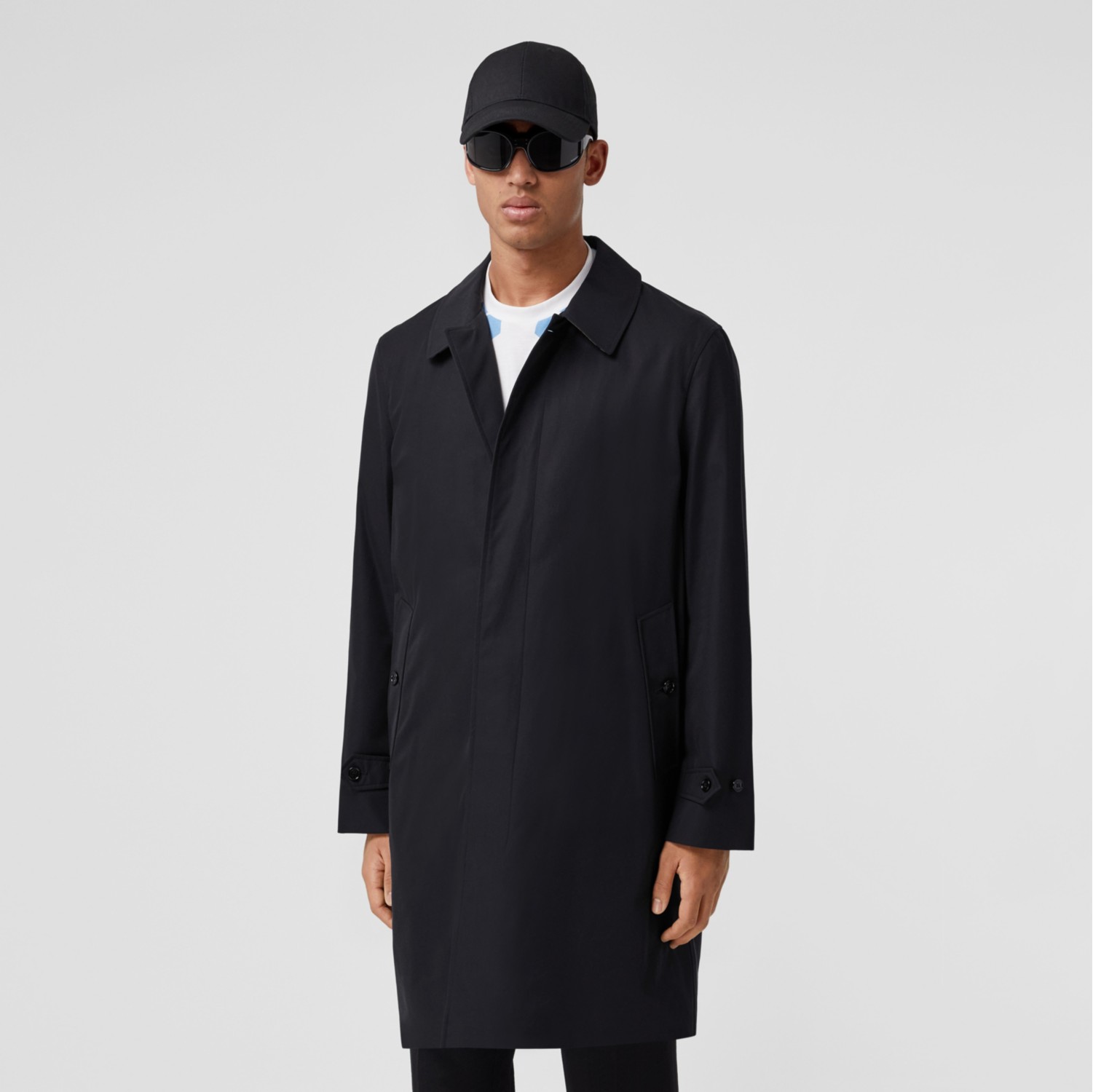 The Pimlico Car Coat in Midnight - Men, Cotton Gabardine | Burberry®  Official