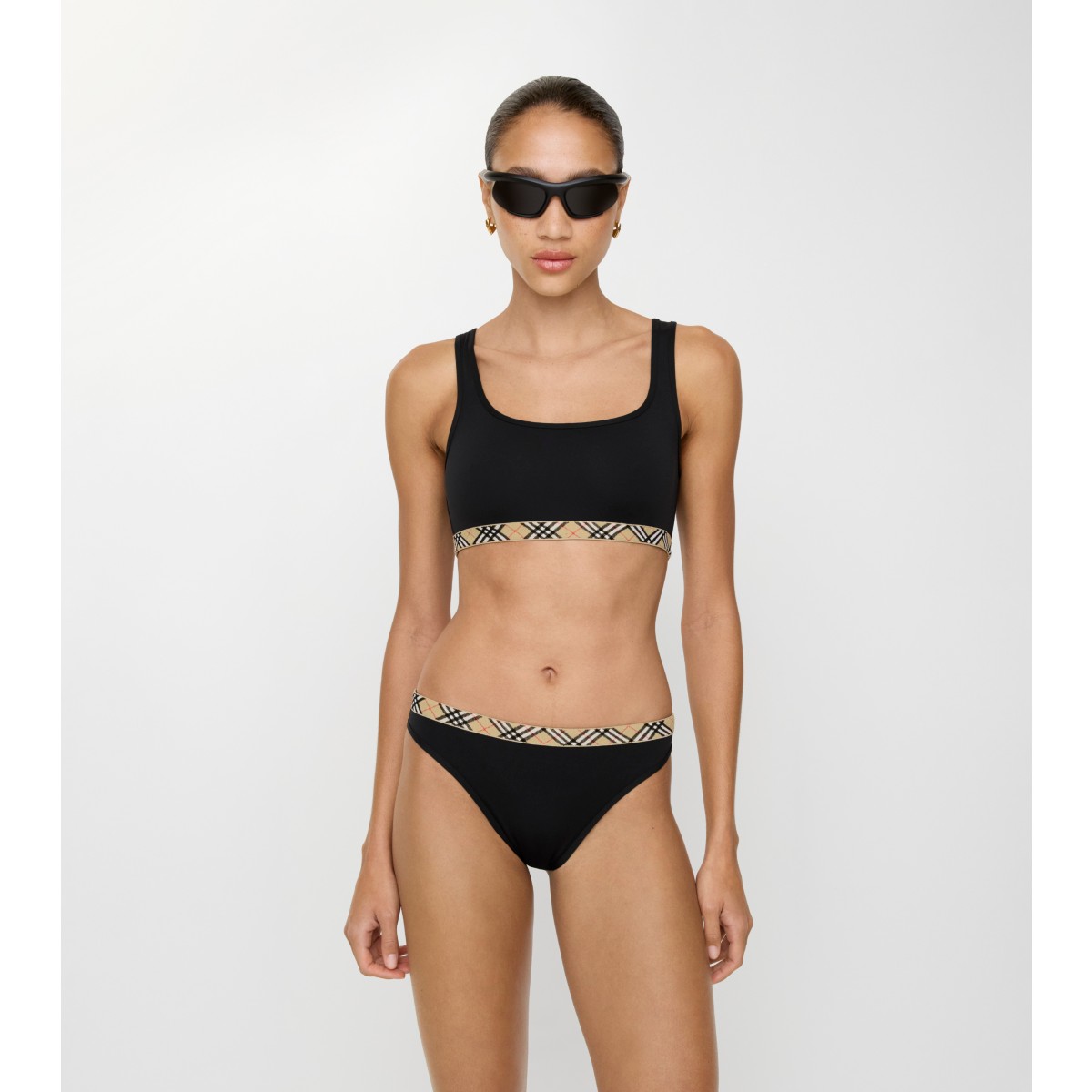  Check Trim Bikini Briefs