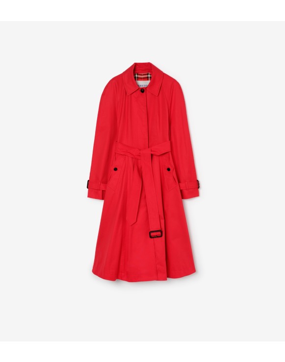 Long Gabardine Ellingham Fit-and-flare Car Coat