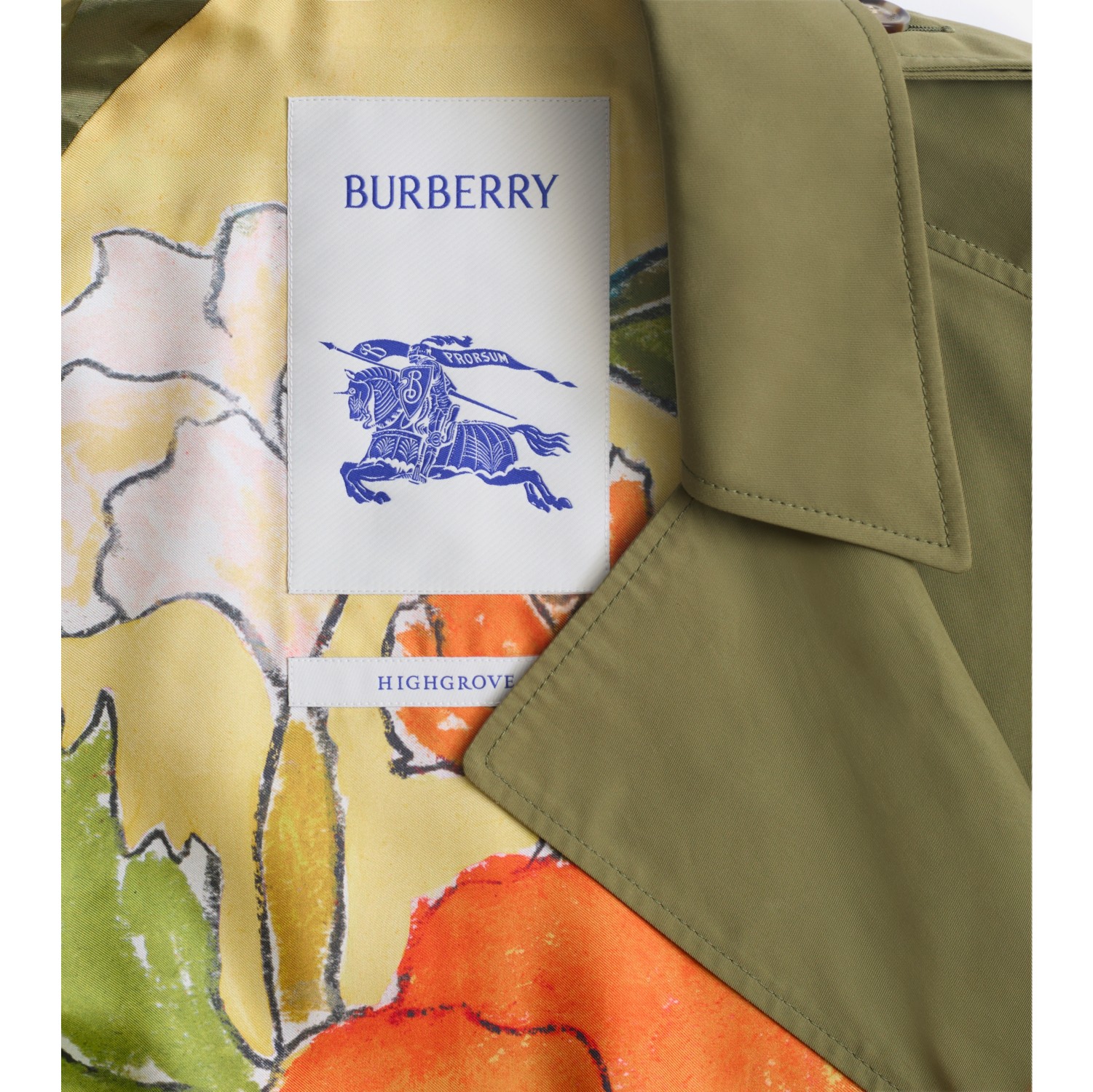 Trench coat Castleford largo con motivo Highgrove