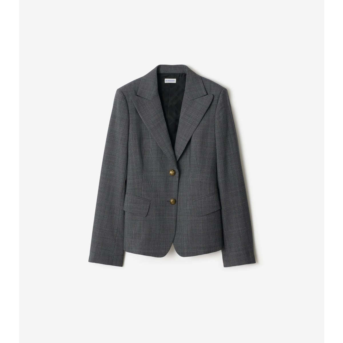  Check Wool Tailored Jacket