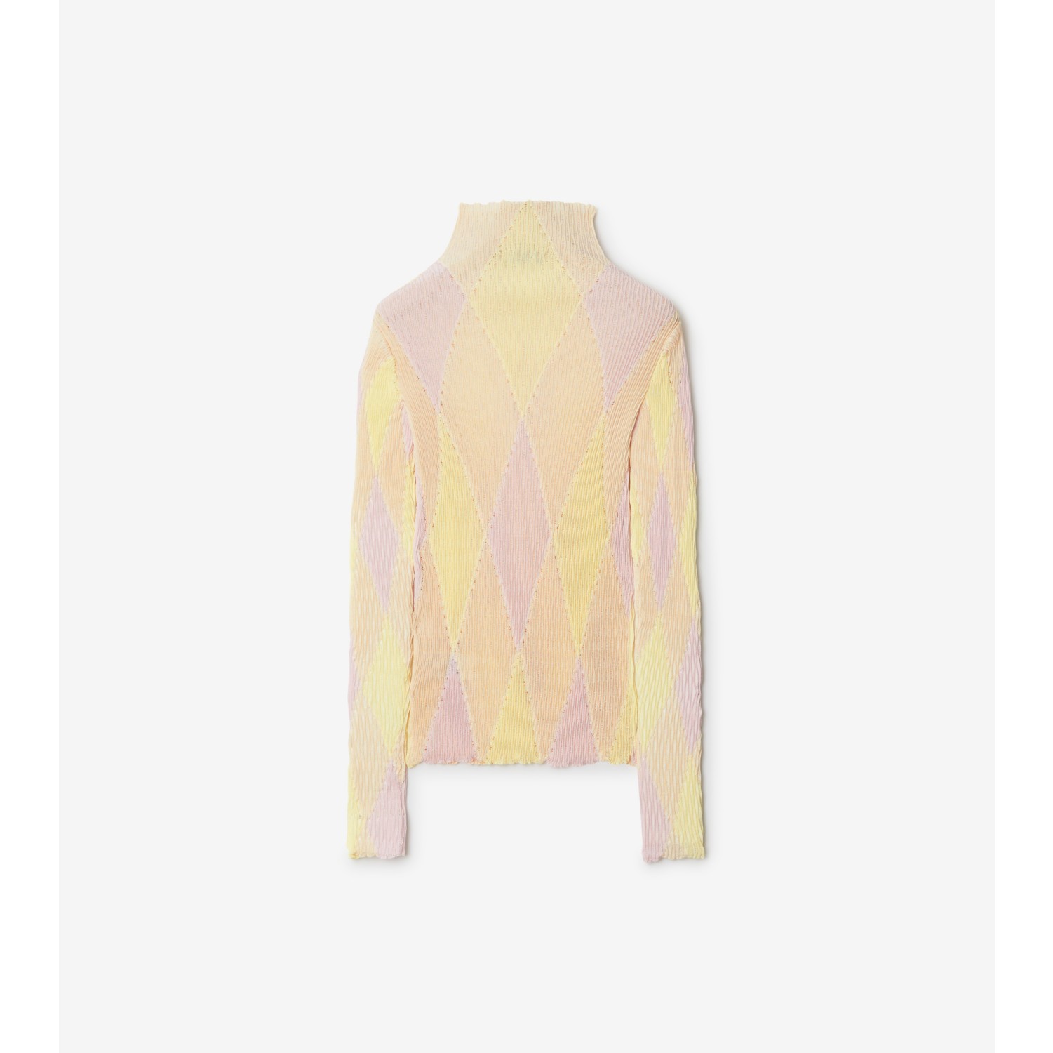 Argyle Cotton Silk Sweater