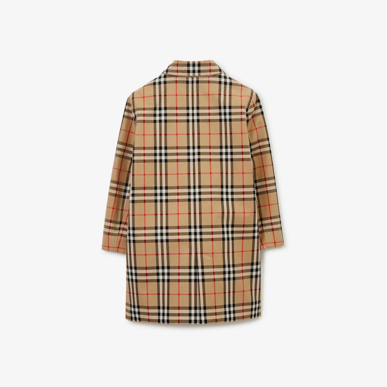 Wendbarer Car Coat aus Gabardine in Check