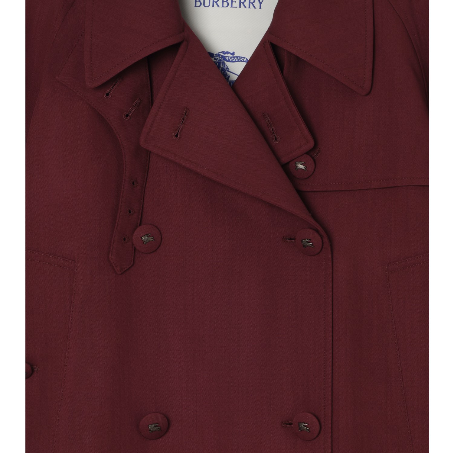 Cropped Wool Mayfair Trench Jacket