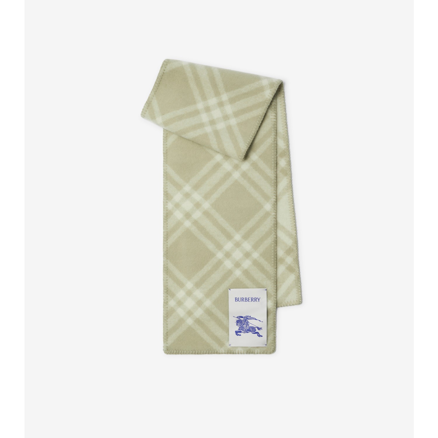 Burberry blue cheap check scarf